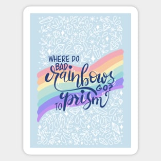 Rainbows Dad Joke Sticker